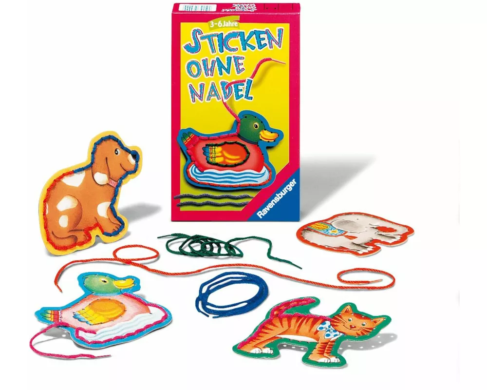 Sticken ohne Nadel - Reisespiel ab 3 Jahre