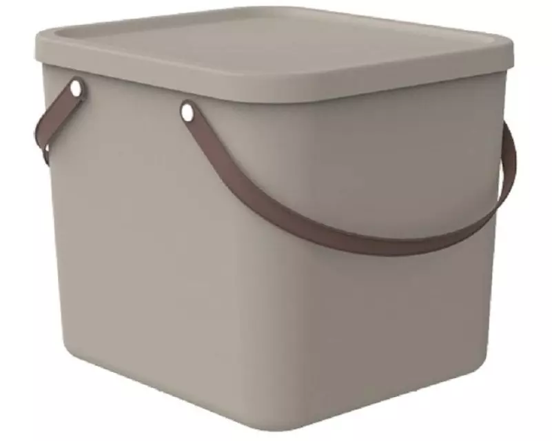 Rotho Aufbewahrungsbox Albula 40 l, Cappuccino