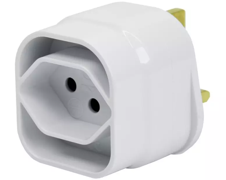 STEFFEN Reiseadapter CH – UK, Weiss