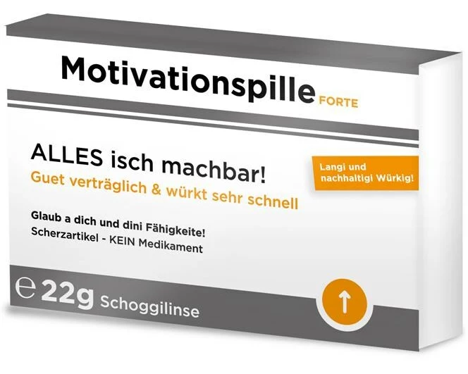 Trend Import Scherztabletten Motivationspille 22 g, aus Schokolade