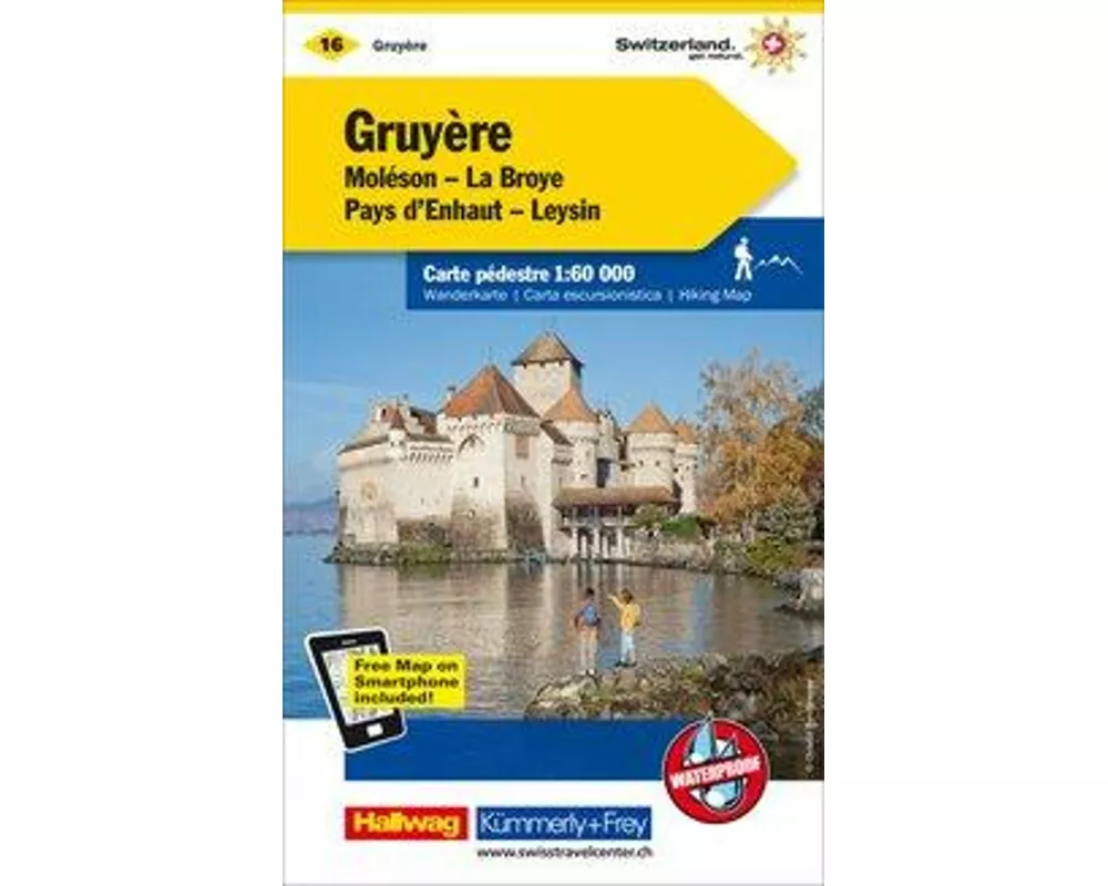 Kümmerly+Frey Wanderkarte 16 Gruyère 1:60.000