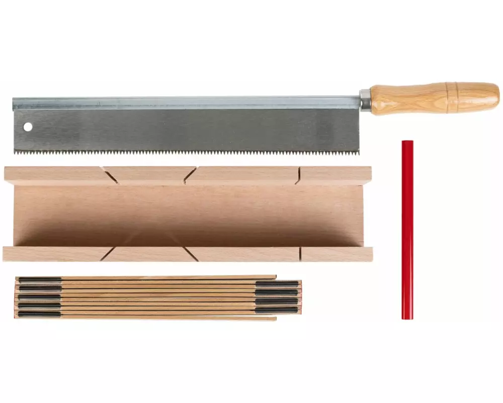 STRUCT Gehrungslade mit Handsäge, Set 4-teilig