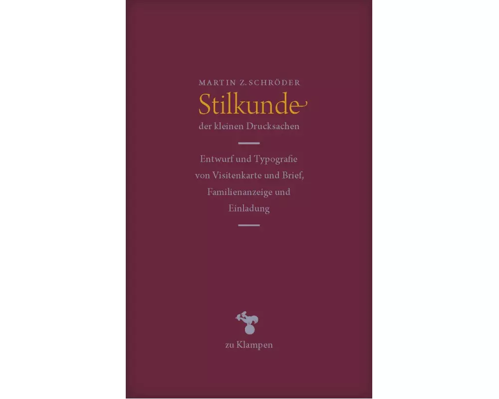Stilkunde der kleinen Drucksachen