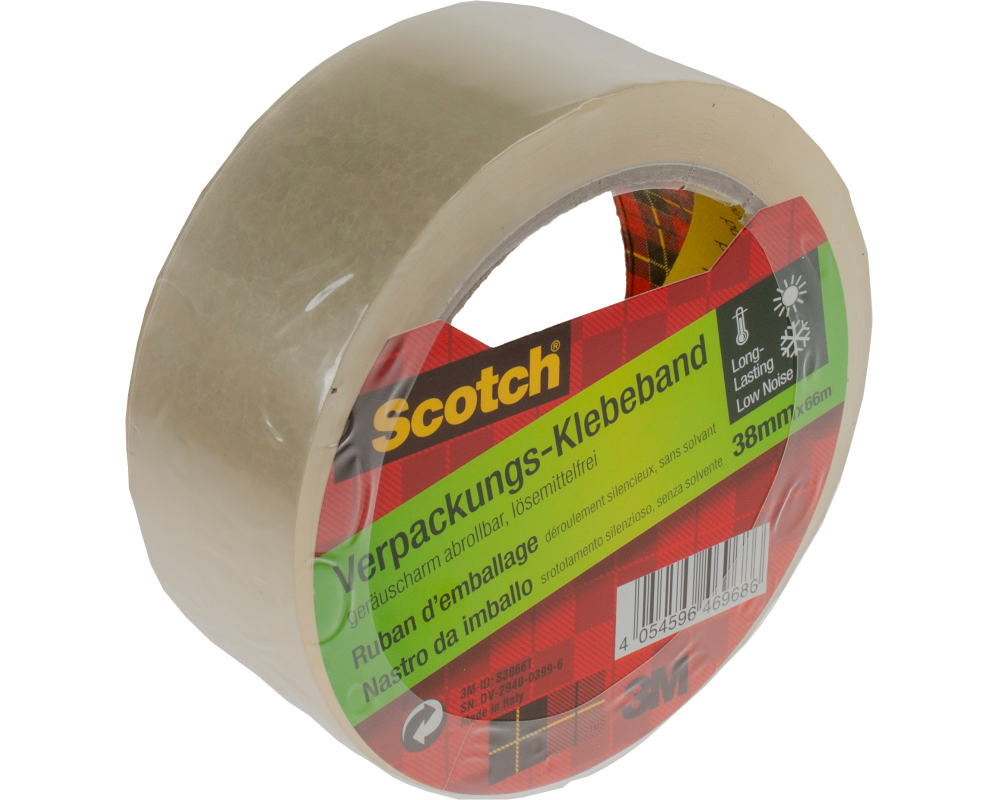SCOTCH Verpackungs-Klebeband S3866T Transparent 38mm x 66m