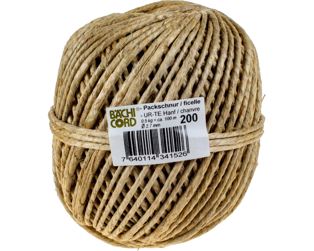 BAECHI Packschnur Hanf 511002005 500g, 2,7mm 100m