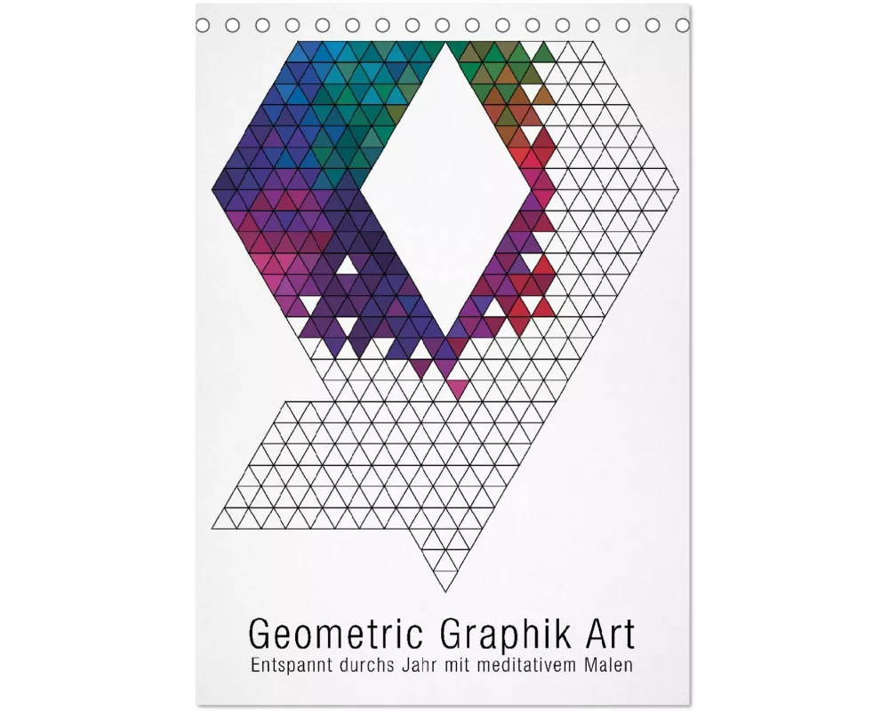 Geometric Graphik Art (Tischkalender 2026 DIN A5 hoch), CALVENDO Monatskalender