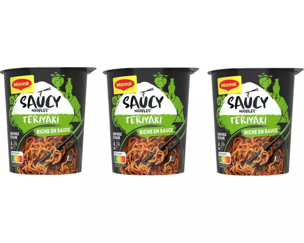 Maggi Fertiggericht Saucy Noodle Teriyaki 3 x 75 g