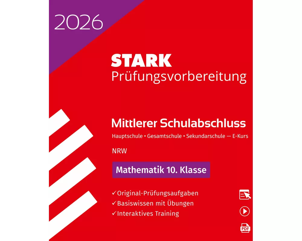 STARK Mathematik E-Kurs - Mittlerer Schulabschluss (MSA) 2026 NRW Hauptschule/Gesamtschule/Sekundarschule - Prüfungsvorbereitung