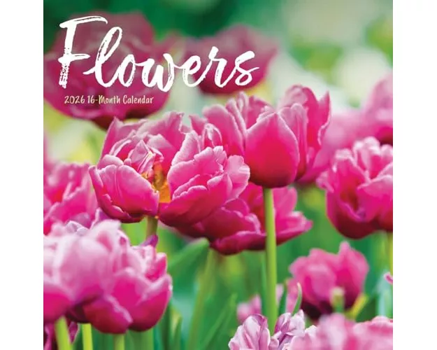 Flowers Square Wall Sunday Start Calenda