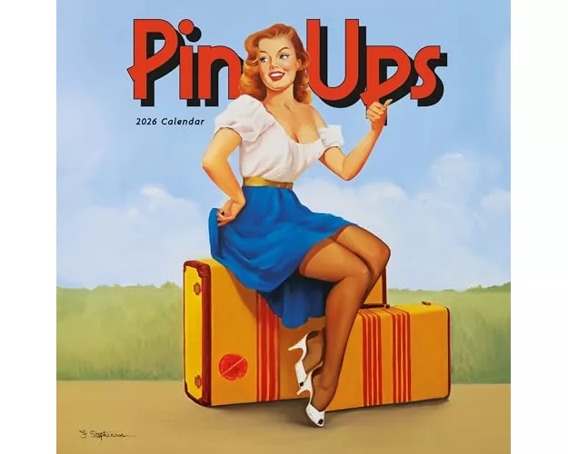 Pin Ups Square Wall Sunday Start Calenda
