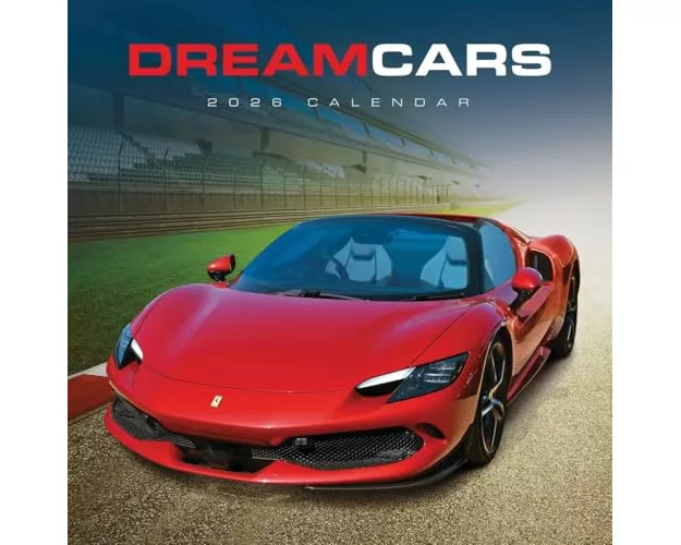 Dream Cars Wiro Wall Calendar 2026