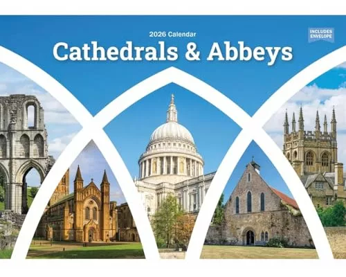 Cathedrals & Abbeys A5 Calendar 2026