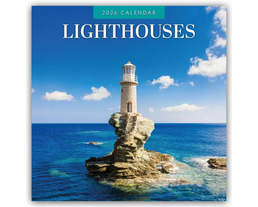 Lighthouses 2026 Square Wall Calendar