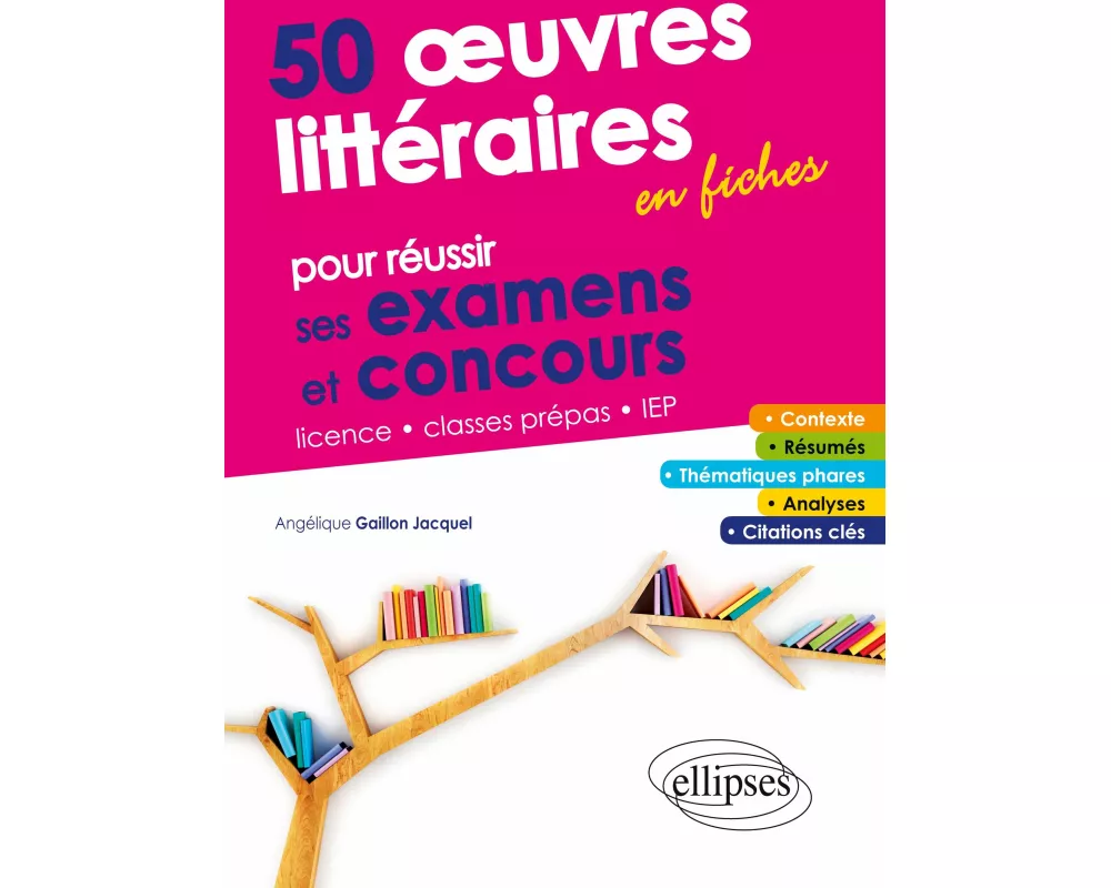 50 ¿uvres littéraires en fiches pour réussir ses examens et concours