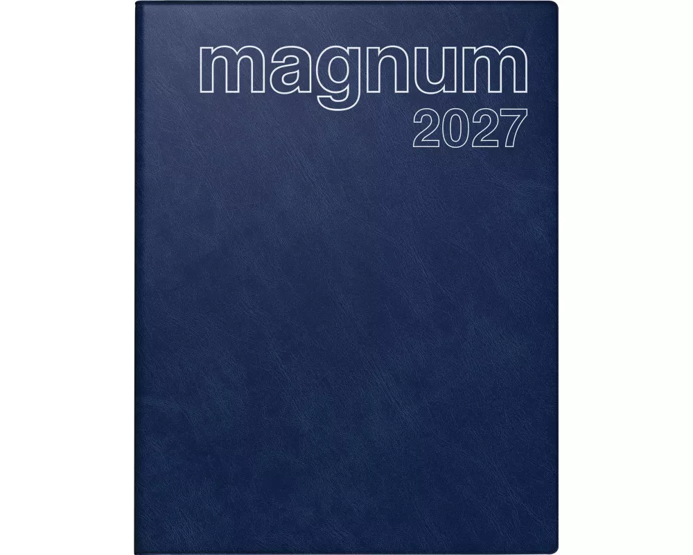rido/idé 7027042387 Buchkalender Mod. magnum 2027 183×240 mm, Kunststoff, dunkelblau