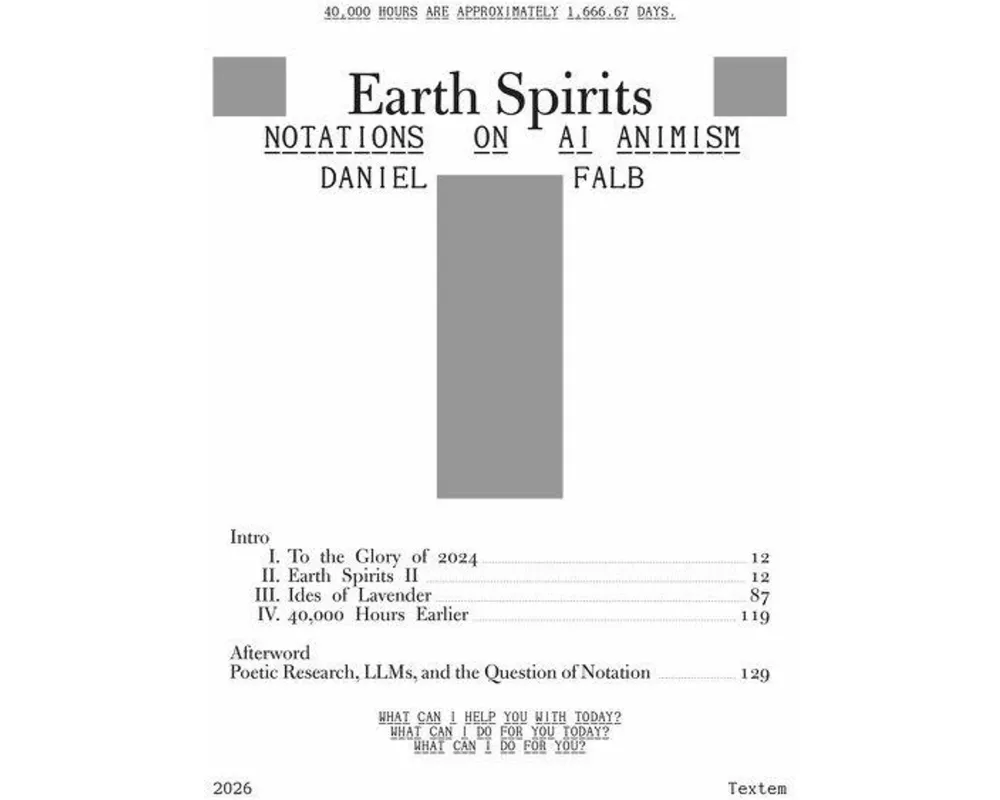 Earth Spirits. Notations on AI Animism