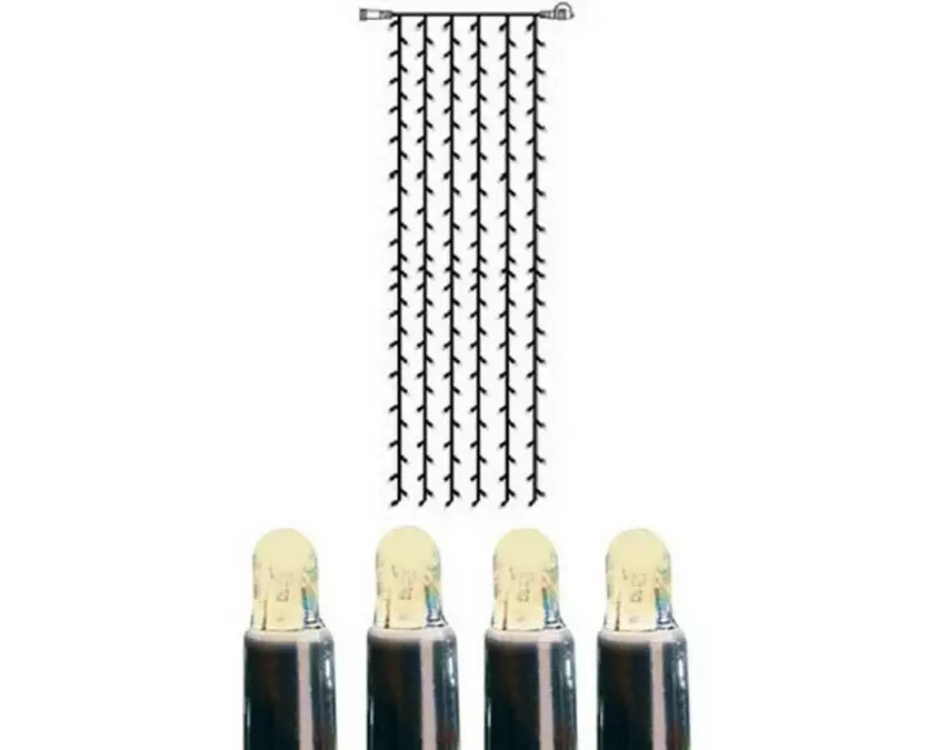 Star Trading Lichtervorhang-System LED, 204 LED, 1 x 4 m