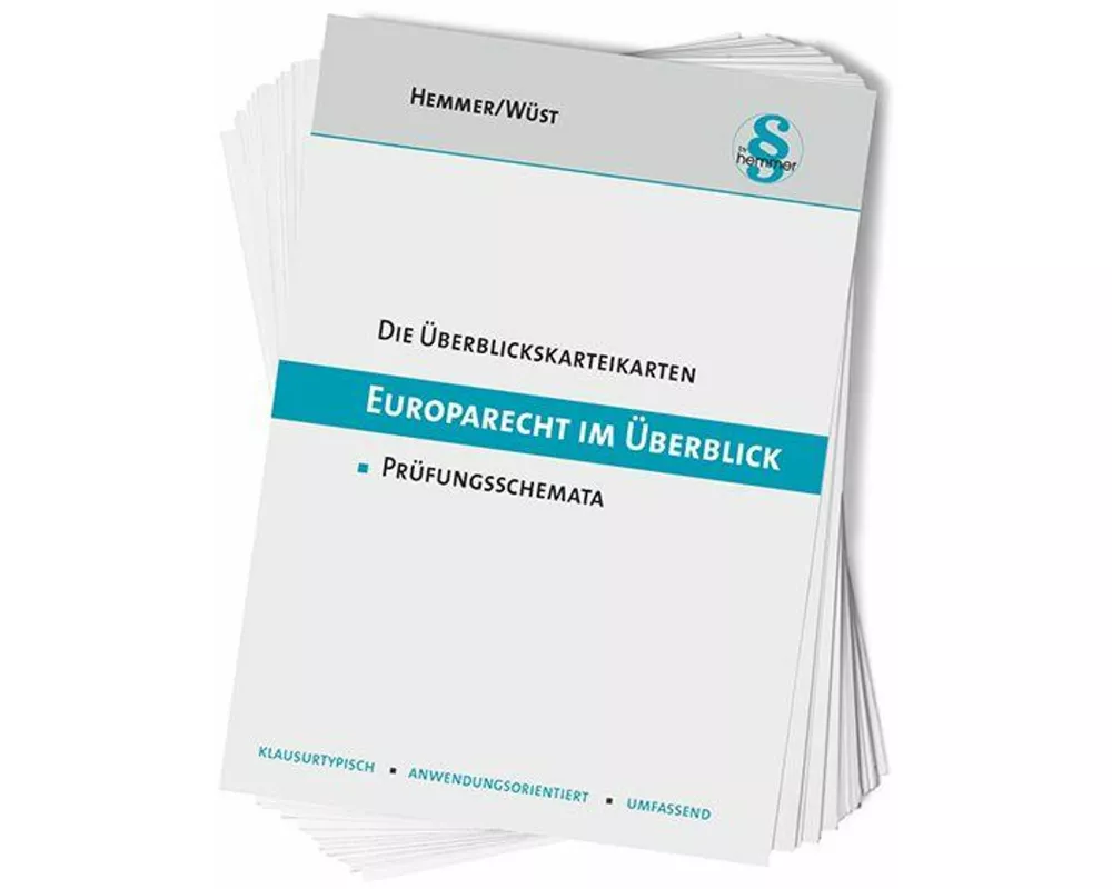 Die Überblickskarteikarten Europarecht im Überblick
