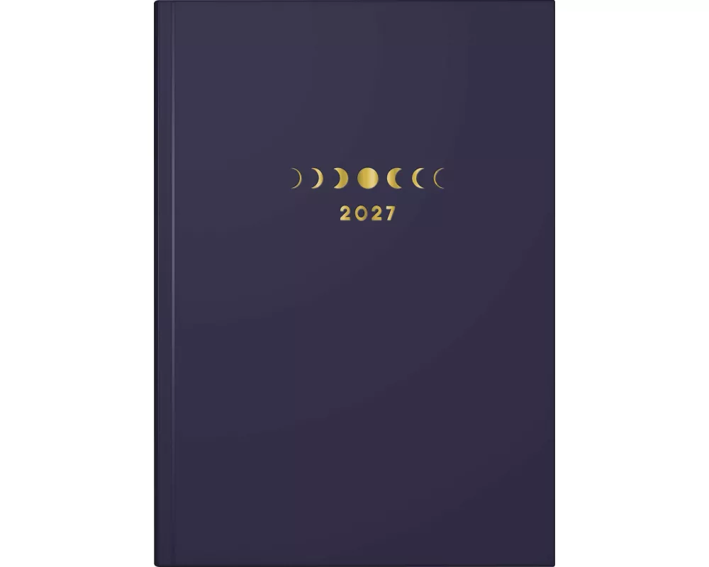 rido/idé 7021507027 Buchkalender Premium Young Line 2027 "Moon" A5, Papier