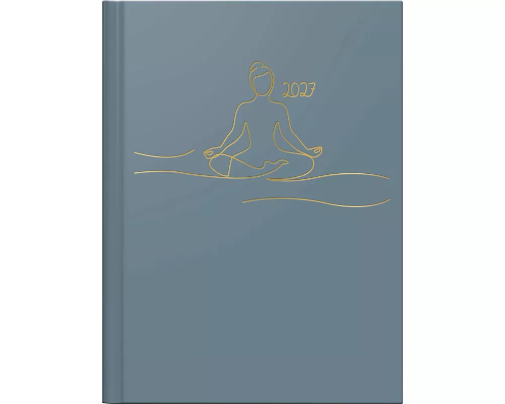 rido/idé 7013607037 Taschenkalender Premium Young Line Mini 2027 "Yoga" A6, Papier