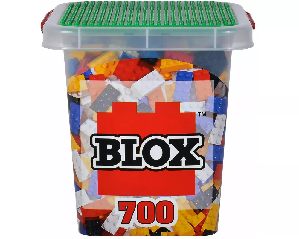 Blox - 700 Bausteine bunt - incl. Box - kompatibel mit bekannten Spielsteinen