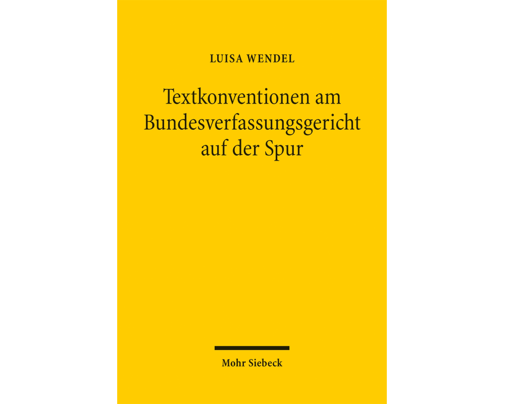 Textkonventionen am Bundesverfassungsgericht auf der Spur