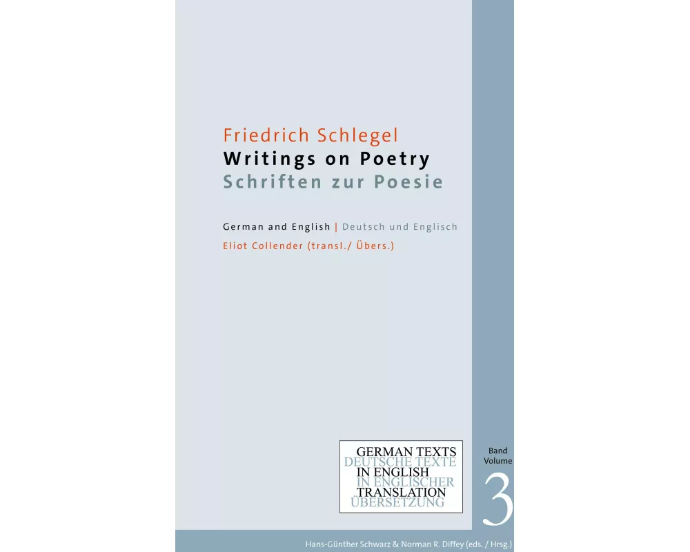 Writings on Poetry / Schriften zur Poesie