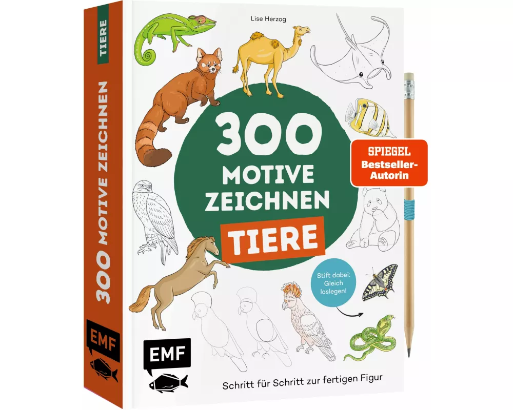 300 Motive zeichnen – Tiere