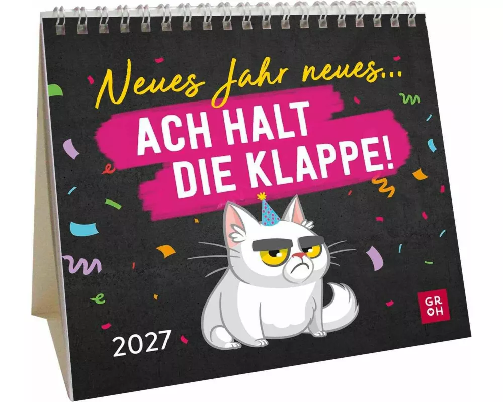 Mini-Kalender 2027: Neues Jahr neues … ach halt die Klappe!