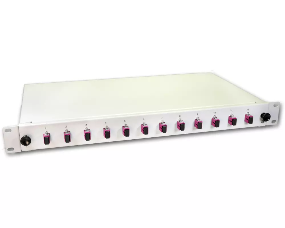 Lightwin Spleissbox 12 Fasern, 12x SC Multimode, 50/125µm OM4 Pigtail