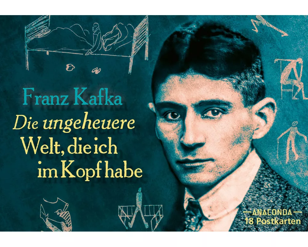 Postkarten-Set Franz Kafka - Die ungeheure Welt, die ich im Kopf habe