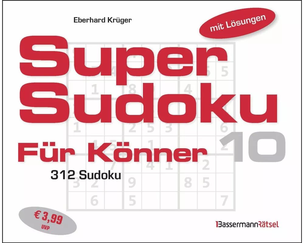 Supersudoku für Könner 10 (5 Exemplare à 3,99 €)