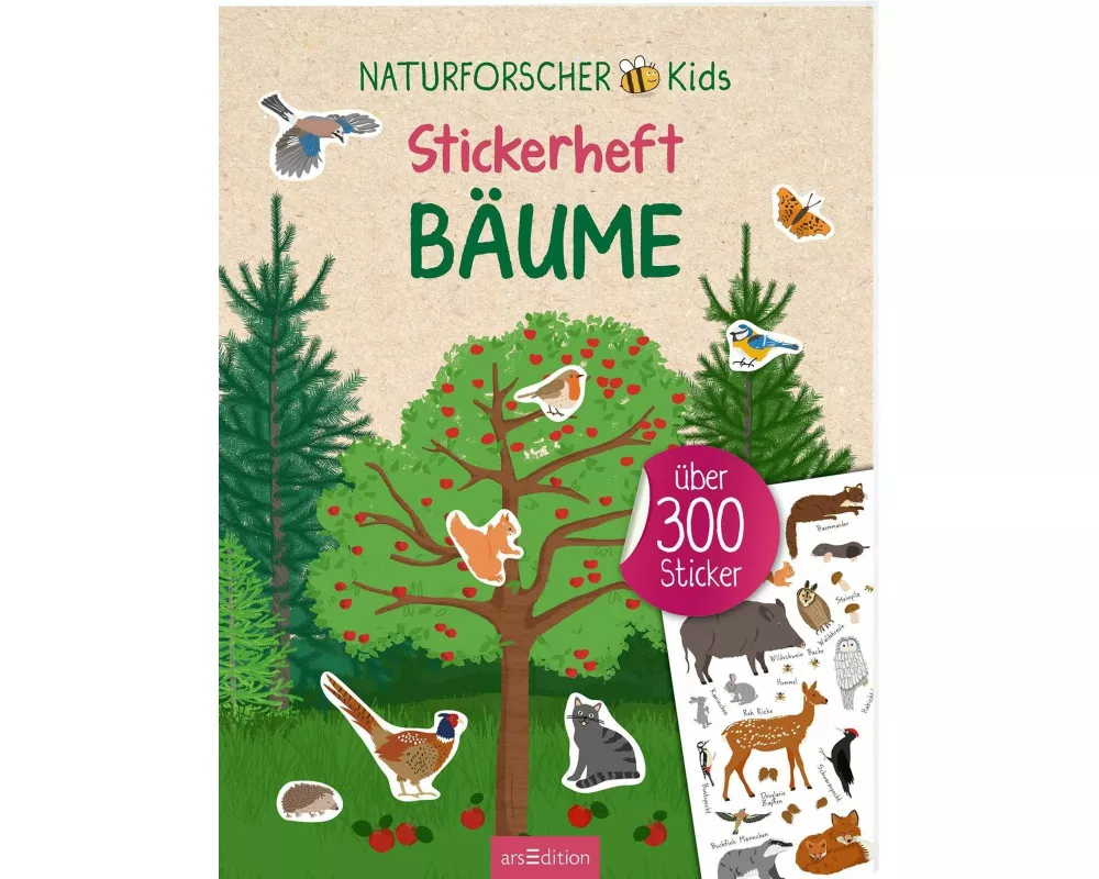 Naturforscher-Kids – Stickerheft Bäume
