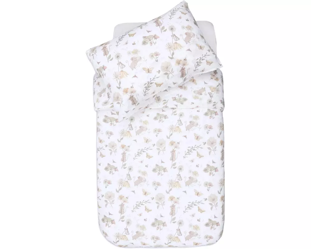 Jollein Kinderbettwäsche Dreamy Mouse 100 x 140 cm + 50 x 70 cm