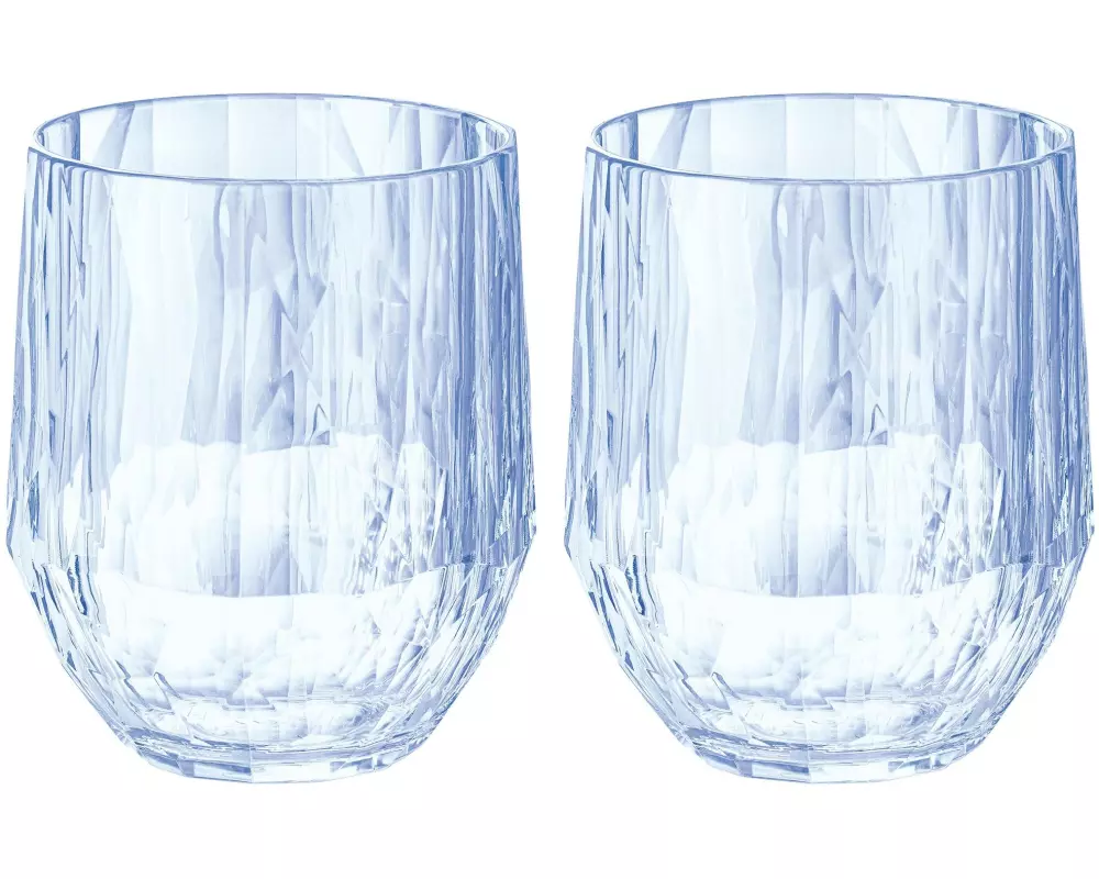 Koziol Trinkglas Club No. 23 200 ml, 2 Stück, Aquamarine