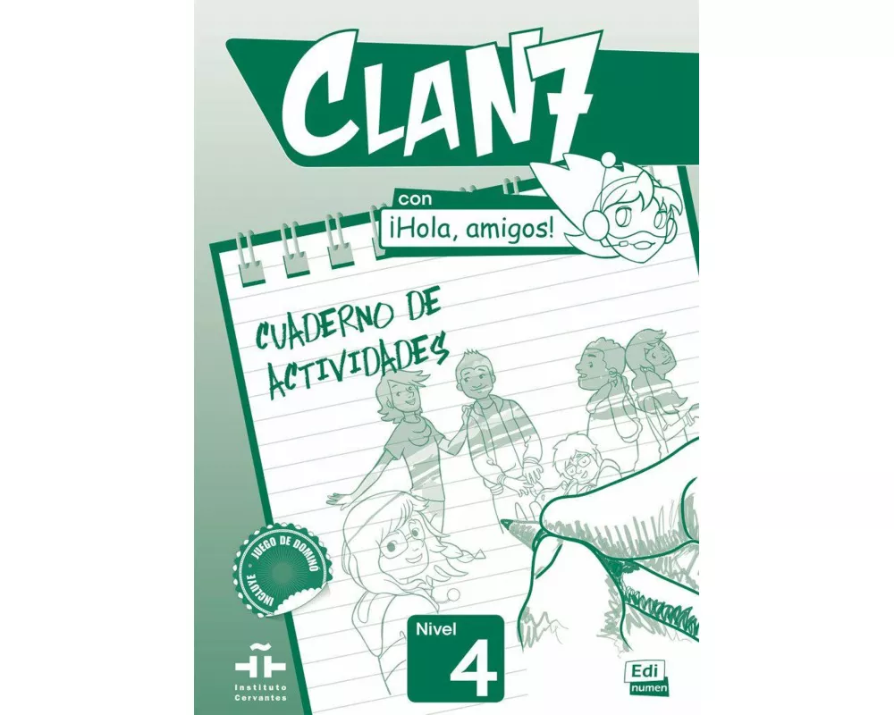 Clan 7 con ¡Hola, amigos! 4. Arbeitsbuch + Stickerbogen