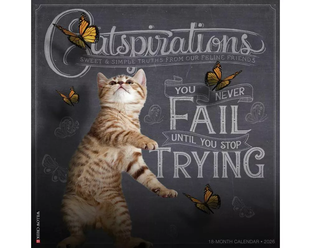 Catspirations 2026 12 X 12 Wall Calendar