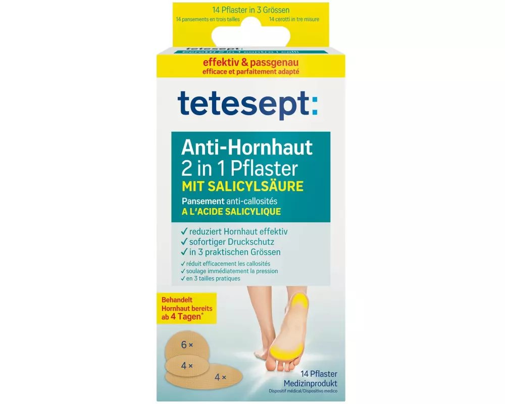 tetesept foot care Anti-Hornhaut Pflaster 14 Stück