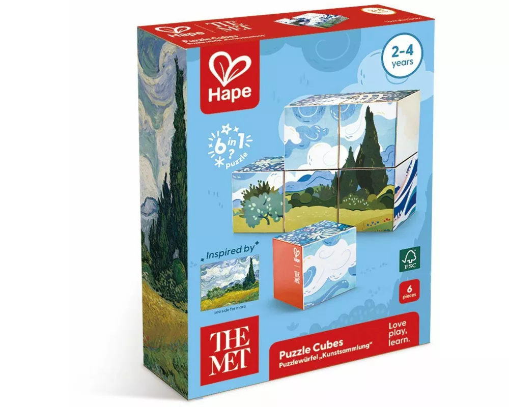 The Met: Puzzlewürfel "Kunstsammlung" - 6 Teile