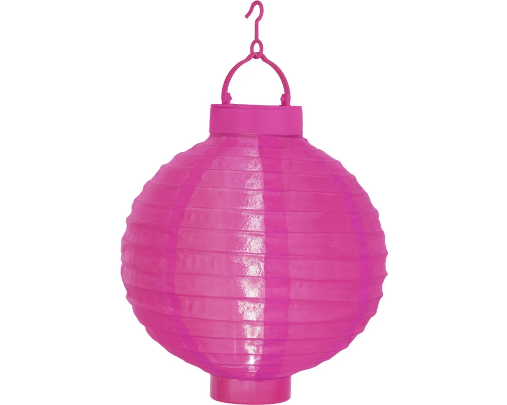 Star Trading Lampion Solar Festival 20 cm, Rosa