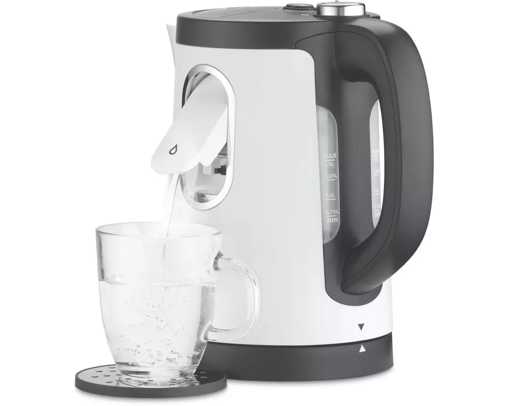 Trisa Wasserkocher 2-in-1 Perfect Cup 1.5 l, Weiss