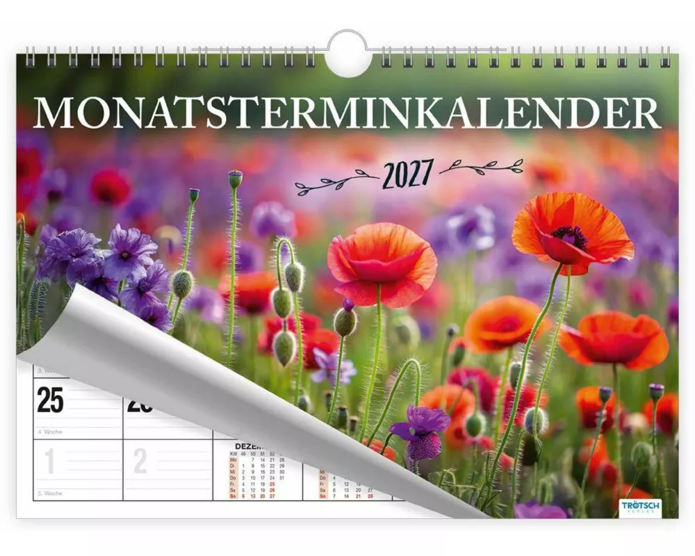 TRÖTSCH - Monatsterminer Montasterminkalender mit Fotocover 2027