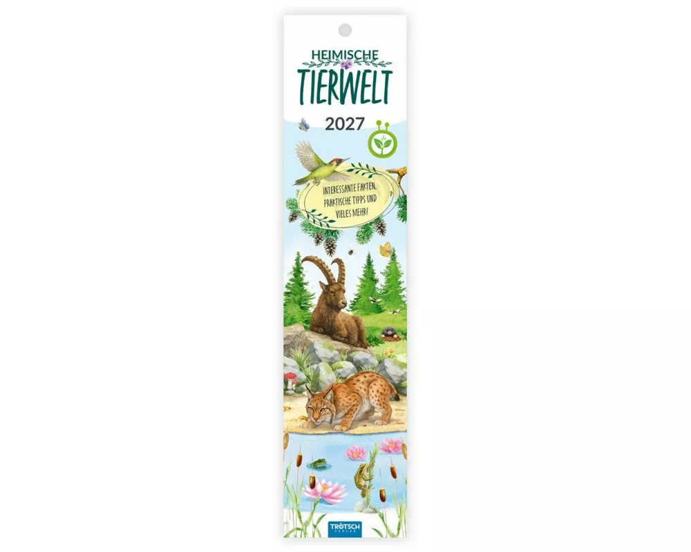 TRÖTSCH - Streifenkalender Mini Heimische Tierwelt 2027