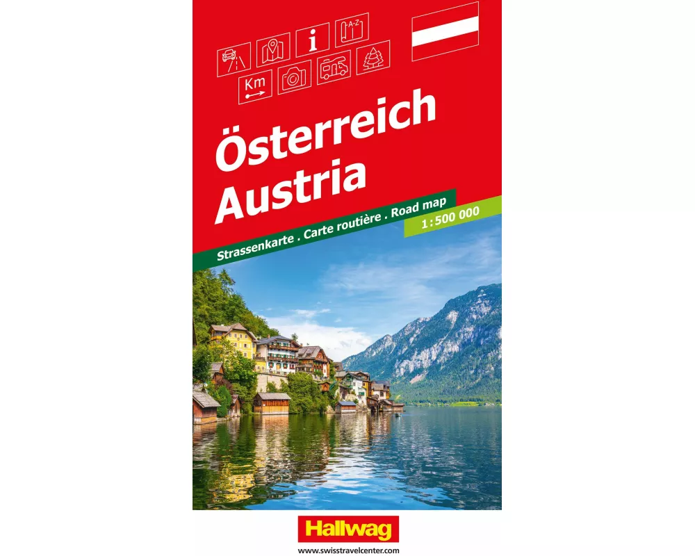 Hallwag Strassenkarte Österreich 1:500.000