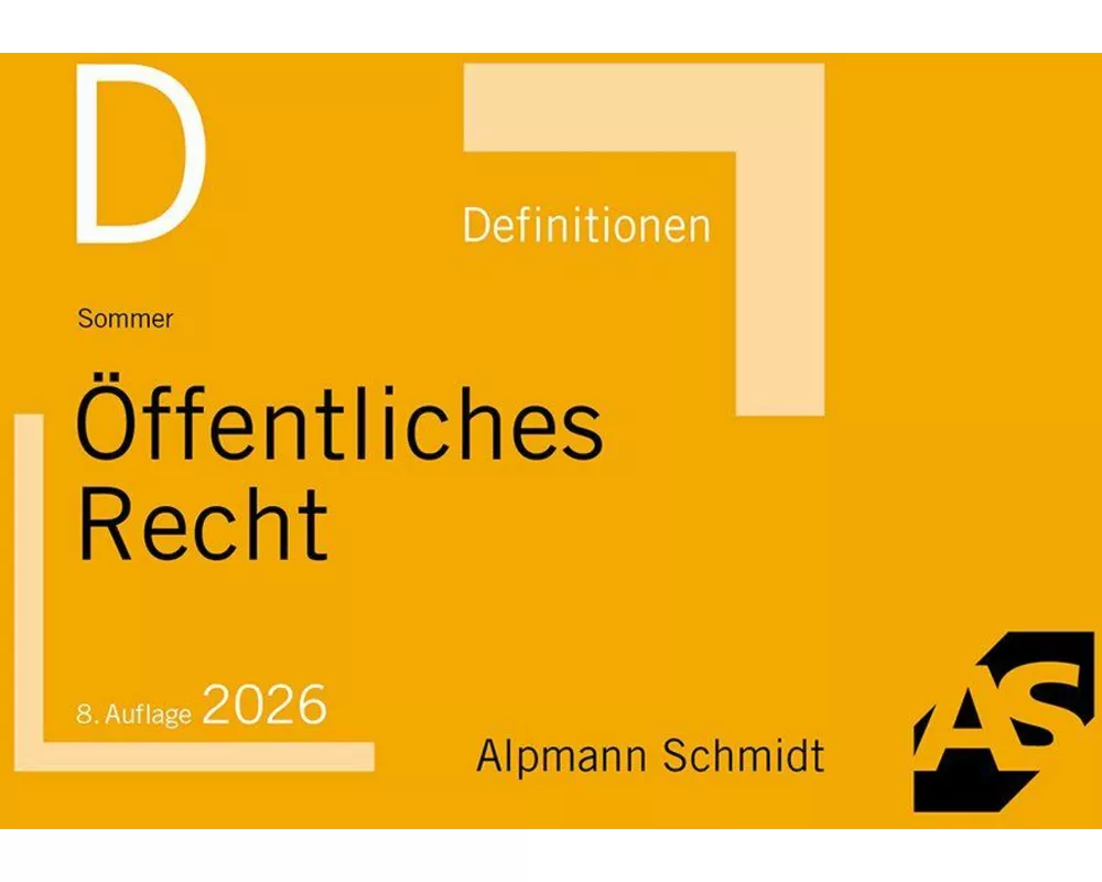 Definitionen Öffentliches Recht