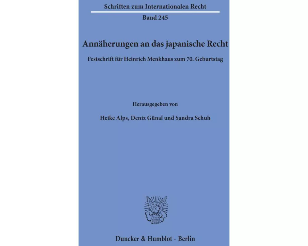 Annäherungen an das japanische Recht