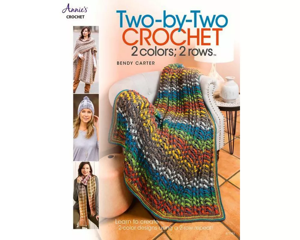Two-by-Two Crochet: 2 colors; 2 rows