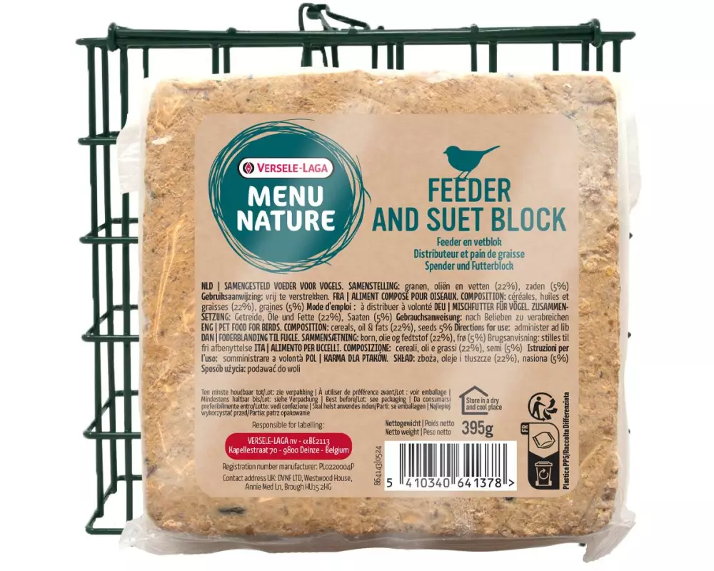 Versele Laga Vogelfutter MN Spender & Futterblock 395 g
