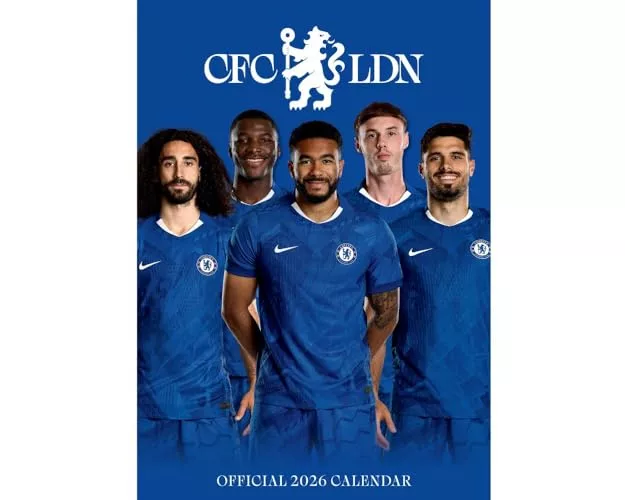 Official Chelsea FC Men's Team 2026 A3 Calendar