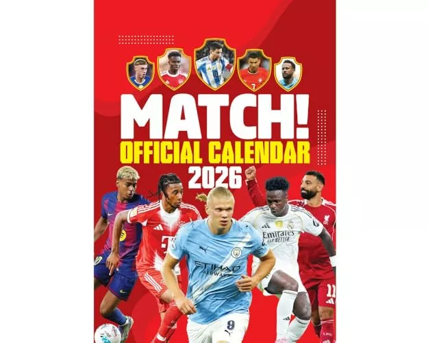 Match! Football Magazine 2026 A3 Calendar